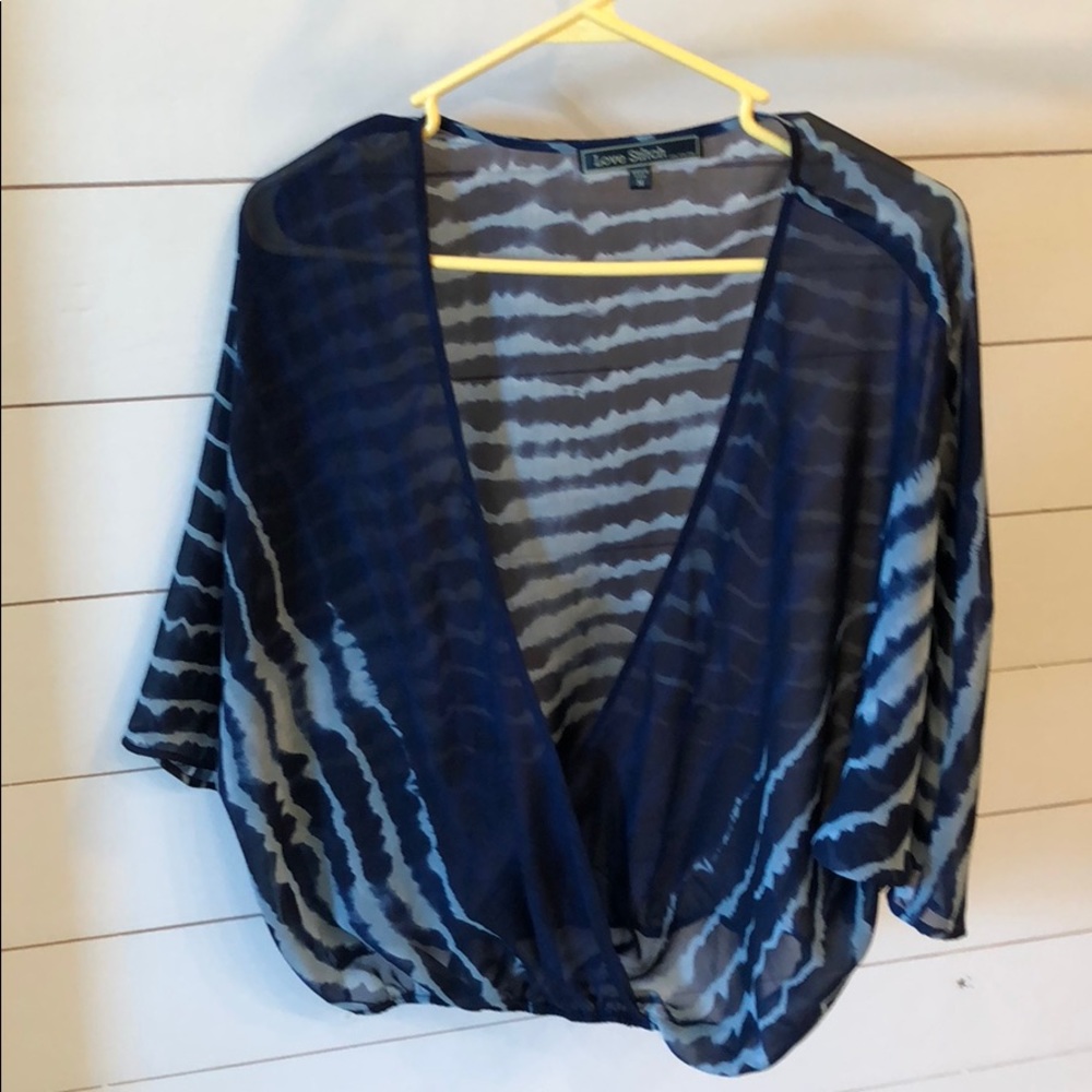 Love Stitch tie dye flowy top